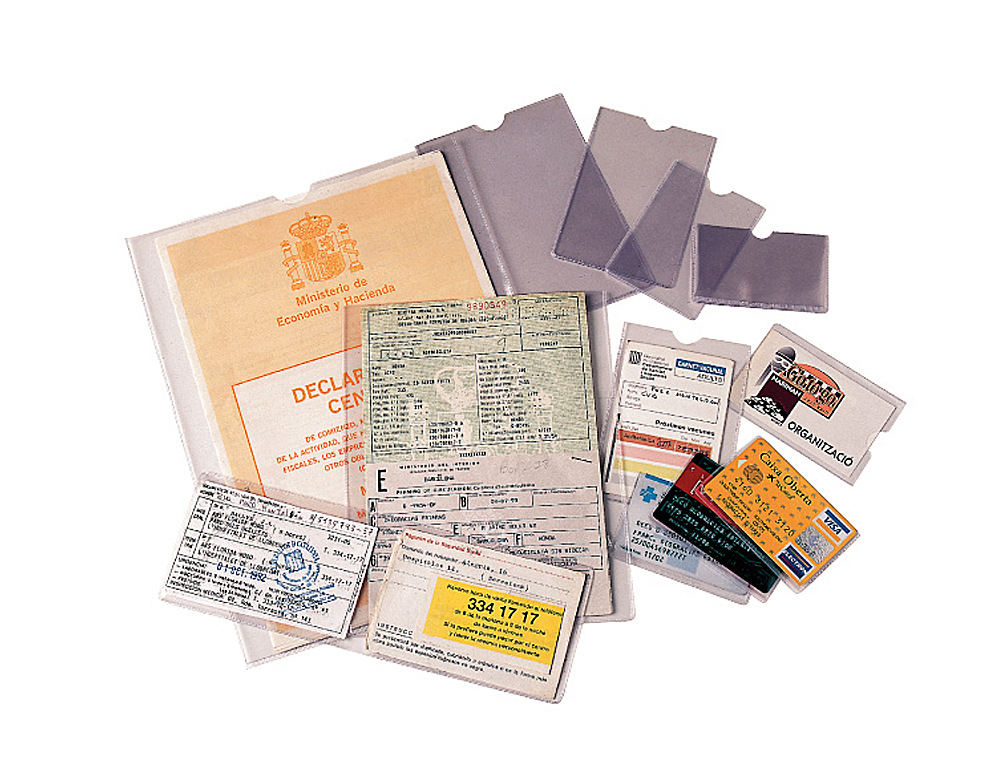 FUNDA PORTADOCUMENTO ESSELTE TRANSPARENTE PLASTICO 140 MICRAS TAMAO 122X172 MM