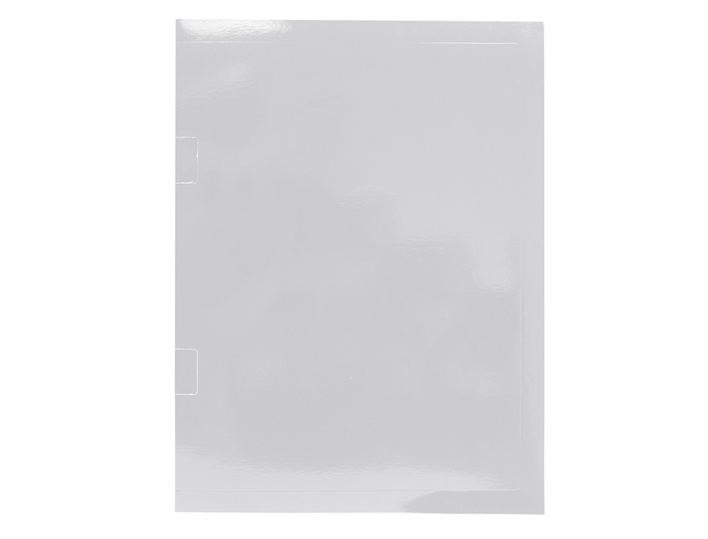 Subcarpeta plastificada gio din a4 blanca con cubre grapas 275 g/m