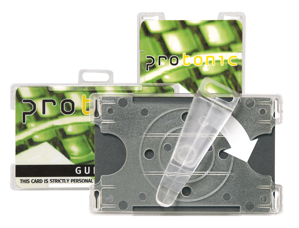 Identificador tarifold para tarjetas de seguridad 91x57 mm rotacion vertical u horizontal pack de 10