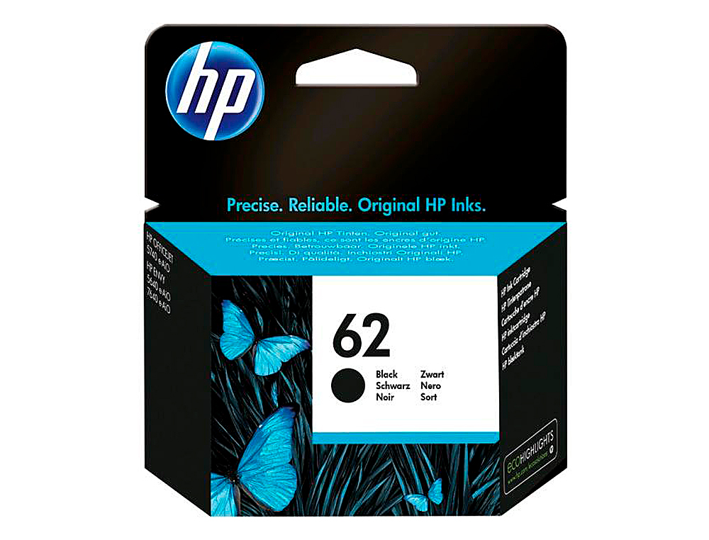 Ink-jet hp n.62 officejet 5640 / 7640 / 5740 negro -200 pag-