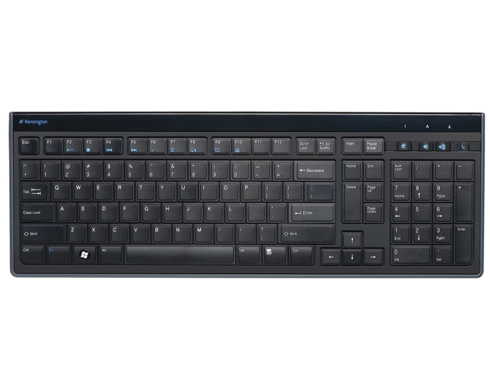 Teclado kensington advance fit slim con cable