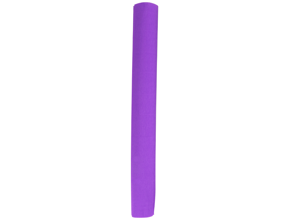 Papel crespon liderpapel rollo de 50 cm x 2,5 m 85g/m2 morado