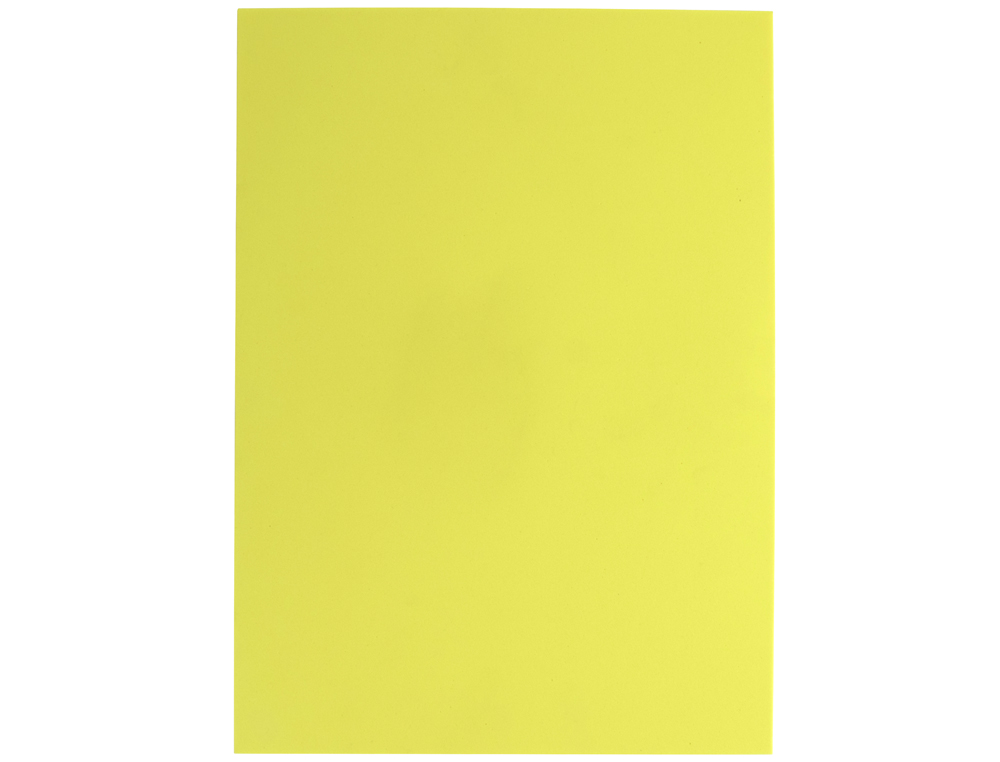 Goma eva liderpapel din a4 60g/m2 espesor 1,5mm amarillo paquete de 10 hojas