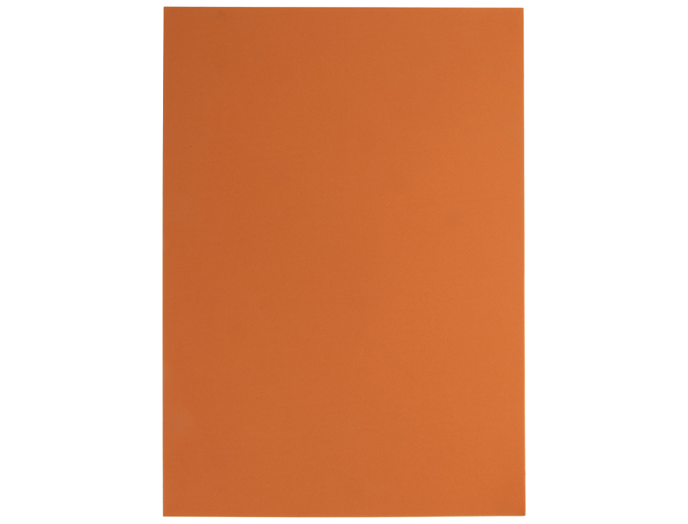 Goma eva liderpapel din a4 60g/m2 espesor 1,5mm naranja paquete de 10 hojas