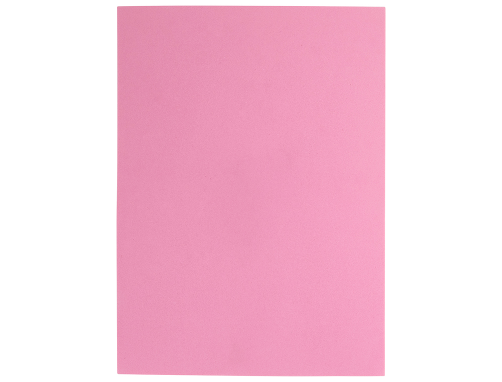 Goma eva liderpapel din a4 60g/m2 espesor 1,5mm rosa paquete de 10 hojas