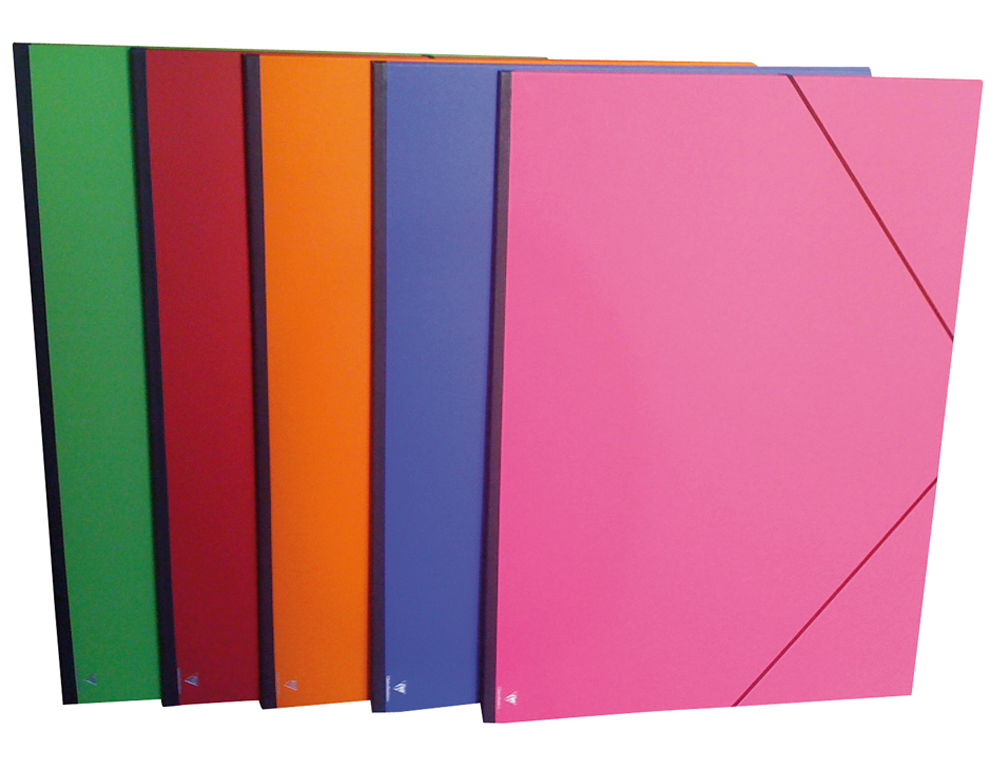 Carpeta planos clairefontaine din a3 con gomas carton gofrado colores surtidos