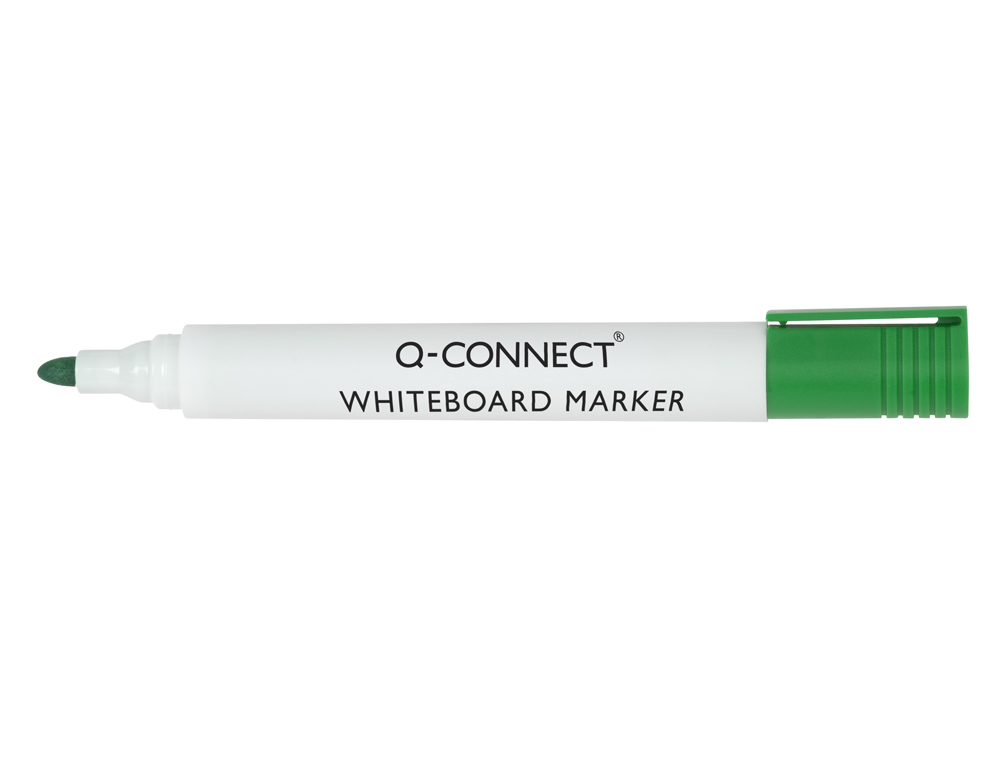 Rotulador q-connect pizarra blanca color verde punta redonda 3.0 mm