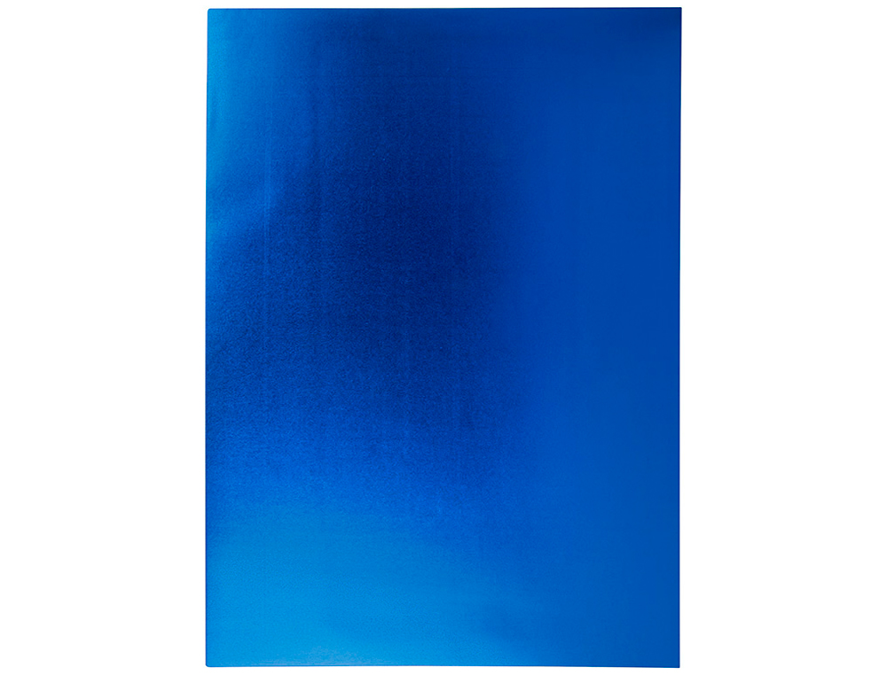 Goma eva liderpapel 50x70 cm espesor 2 mm metalizada azul