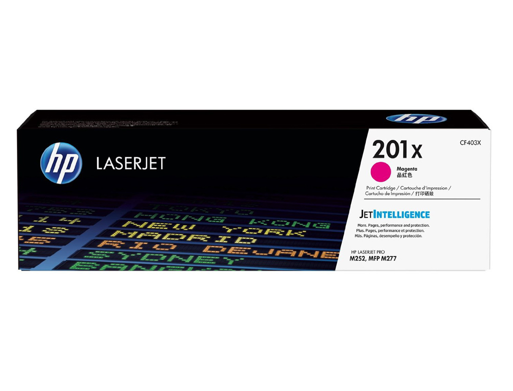 Toner hp 201x laserjet pro m252 /mfp m277 magenta 2.300 pag