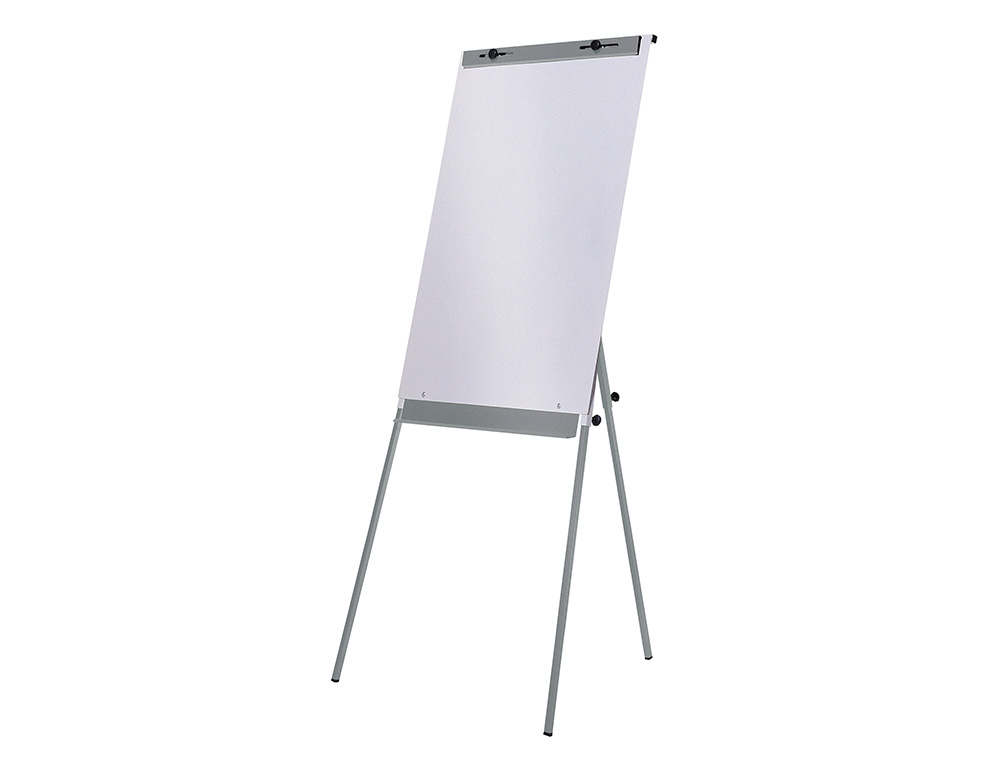 Pizarra blanca rocada con tripode para conferencias magnetica lacada brazo extensible 68x104 cm altura