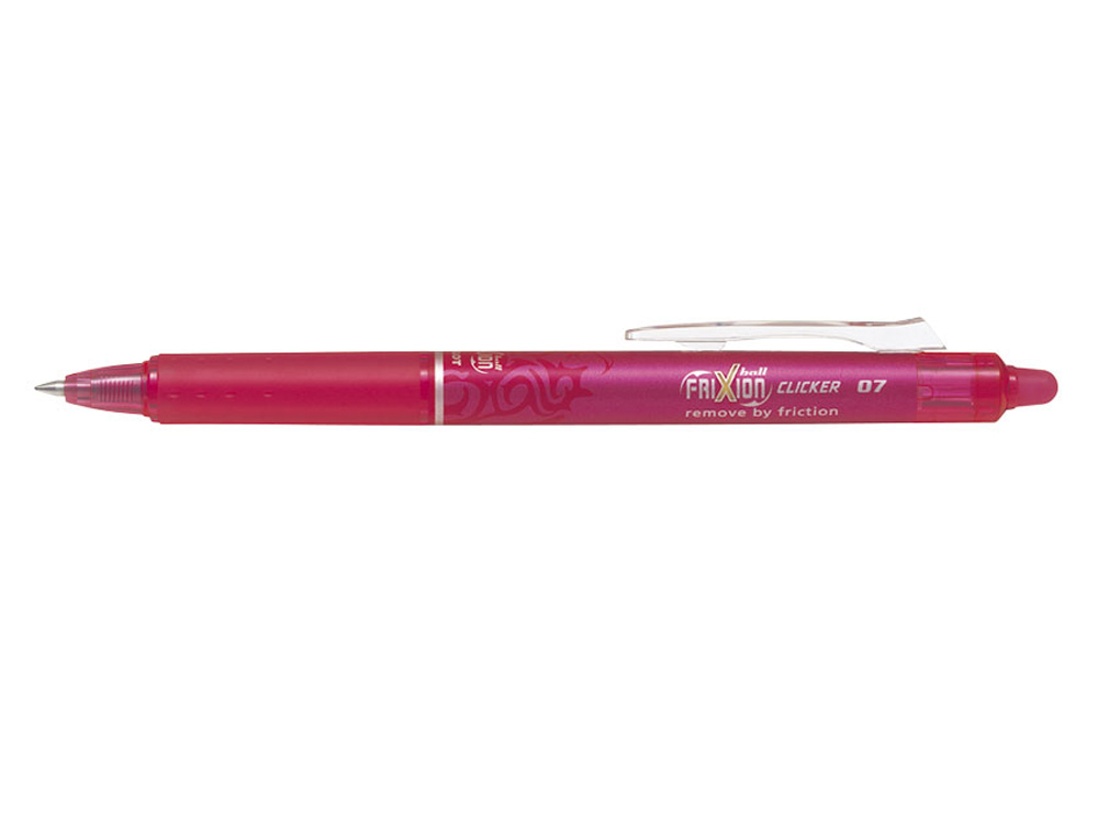 Boligrafo pilot frixion clicker borrable 0,7 mm color rosa