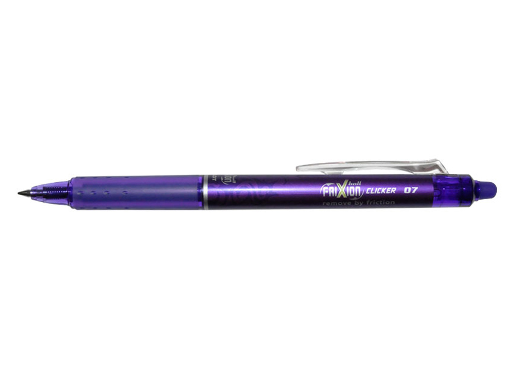 Boligrafo pilot frixion clicker borrable 0,7 mm color violeta