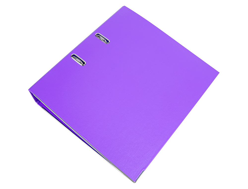 PASTA DE ARQUIVO DE ALAVANCA LIDERPAPEL DOCUMENTA PVC DIN A4 LOMBADA 75 MM LILAS