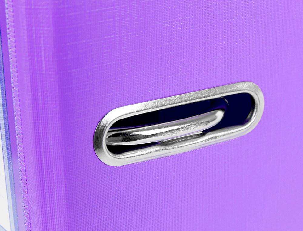 PASTA DE ARQUIVO DE ALAVANCA LIDERPAPEL DOCUMENTA PVC DIN A4 LOMBADA 75 MM LILAS