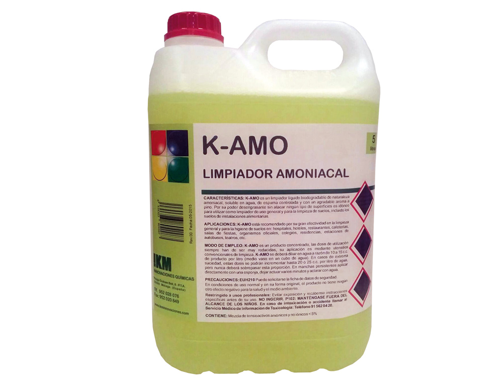 Limpiador amoniacal ikm garrafa de 5 litros