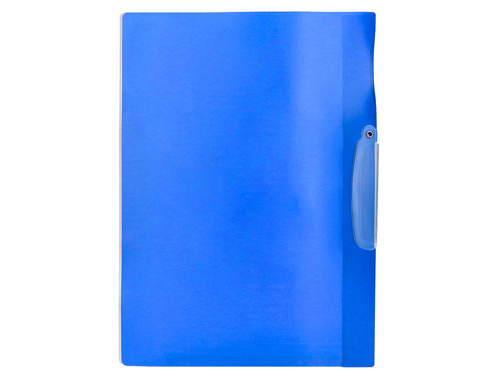 CARPETA BEAUTONE DOSSIER PINZA LATERAL 48382 POLIPROPILDIN-A4 AZUL PINZA GIRATORIA -PACK DE 10 RETRACTILADO