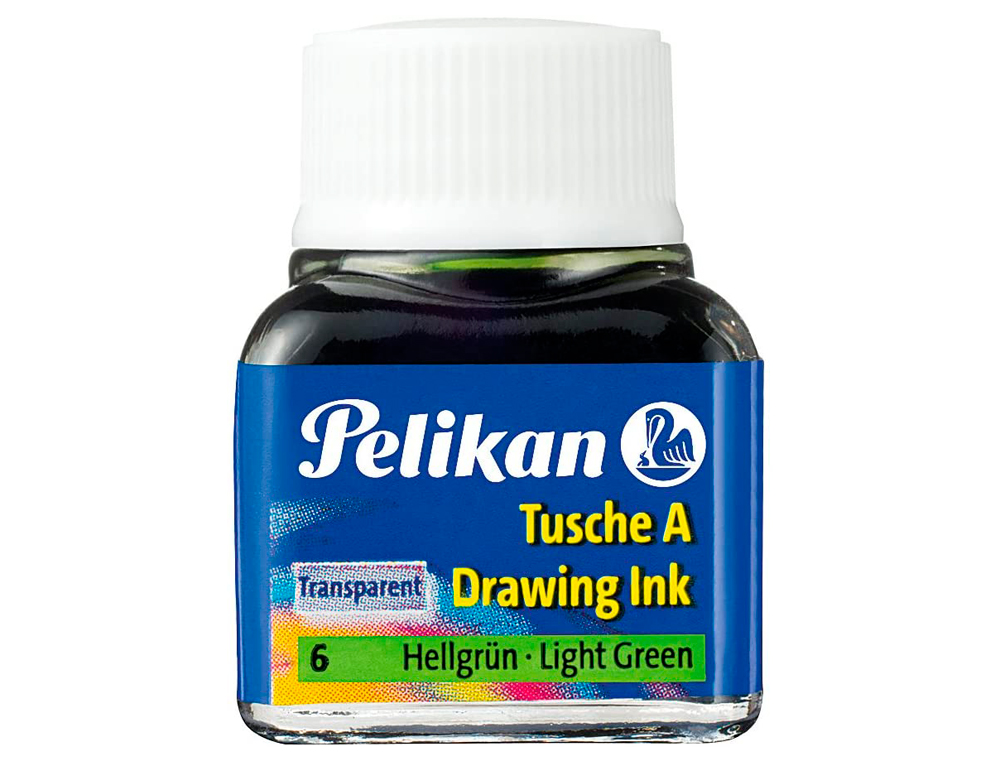 Tinta china pelikan verde claro bote de 10 ml