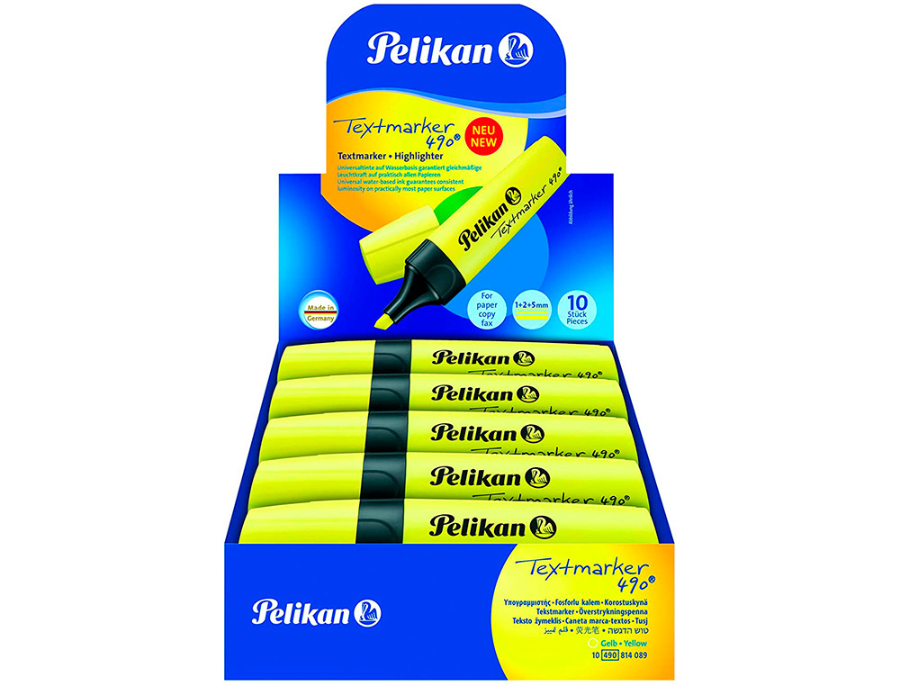 MARCADOR FLUORESCENTE PELIKAN TEXTMARKER 490 AMARELO