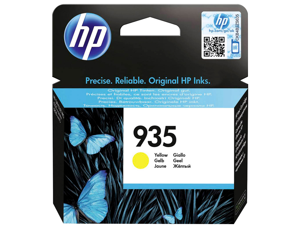 Ink-jet hp 935 ojp 6230 / 6830 amarillo - 400 pag -