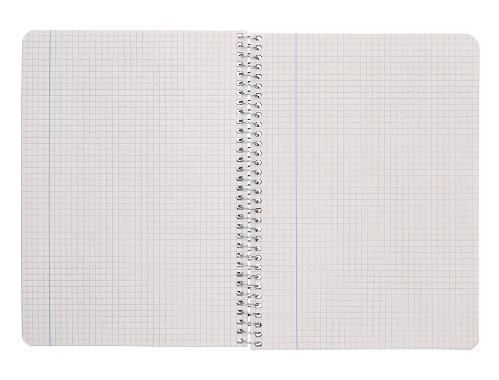 CUADERNO ESPIRAL LIDERPAPEL CUARTO ECOUSE TAPA CARTULINA KRAFT 80H PAPEL RECICLADO 80 GRCUADRO 4MM
