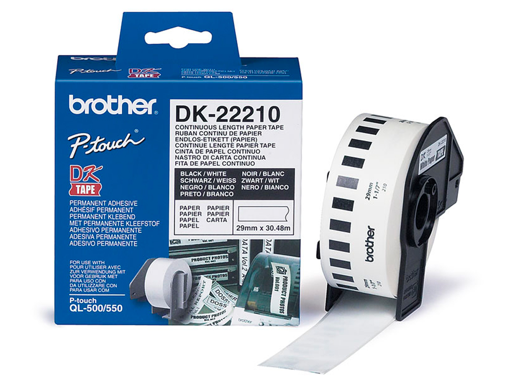 Consumibles brother cinta papel continuo blanco 29x3048