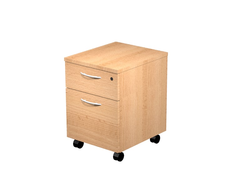 CAJONERA MADERA 2 CAJONES 43X52X59,5 DE ALTURA. COLORES: HAYA, MADERA O GRIS.