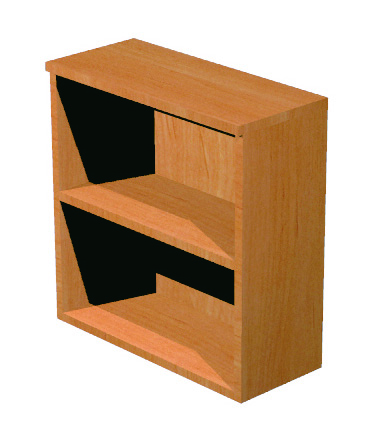 ARMARIO BAJO DE MADERA SIN PUERTAS CON UNA ESTANTERIA 80x35x72cm.DE ALTURA 