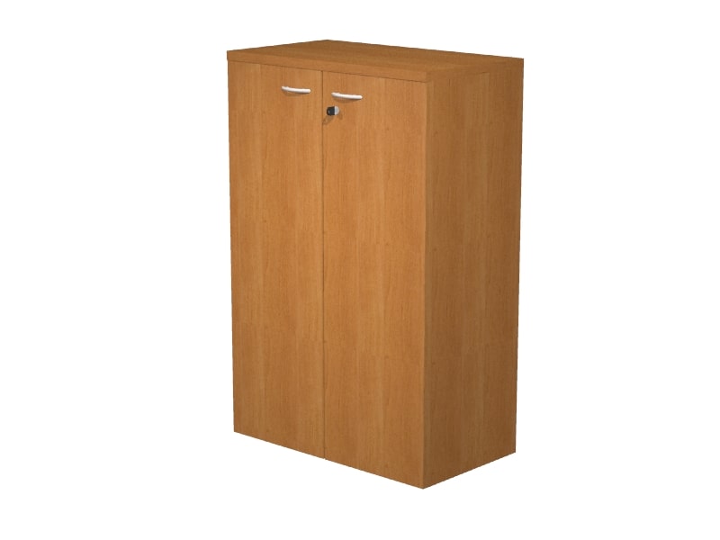 ARMARIO MEDIO CON PUERTAS DE MADERA CON DOS ESTANTERIAS MEDIDAS: 80x35x135cm.DE ALTURA. COLORES A ELEGIR: HAYA, BLANCO O GRIS.