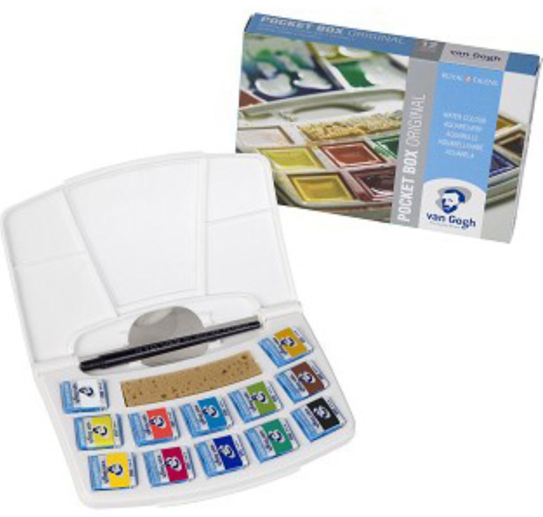 CAJA ACUARELAS VAN GOGH POCKET 