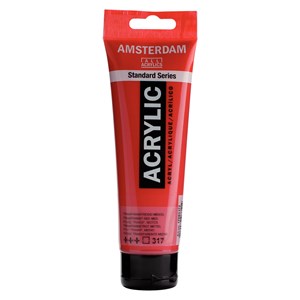 ACRILICO AMSTERDAM 120ML.N317 ROJO TRANSPARENTE MEDIO