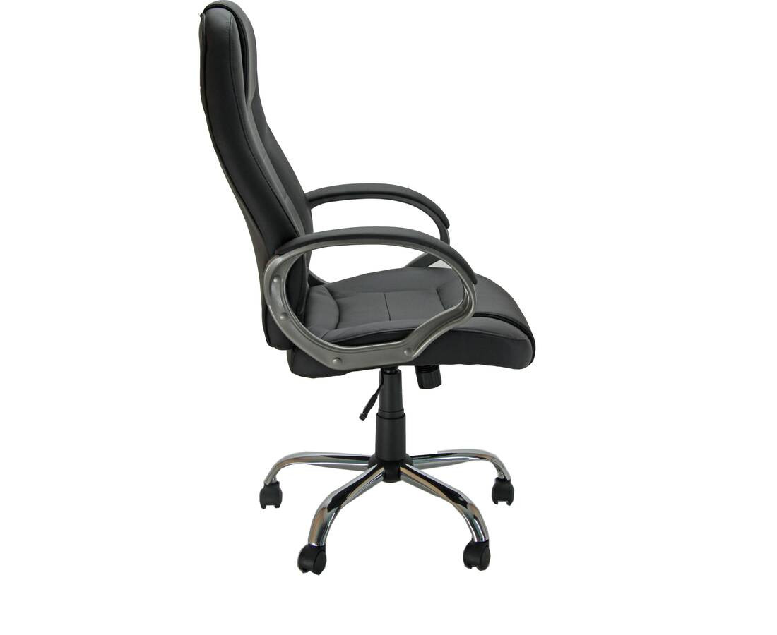 SILLON DIRECCIN CUERO NEGRO CH1/KN