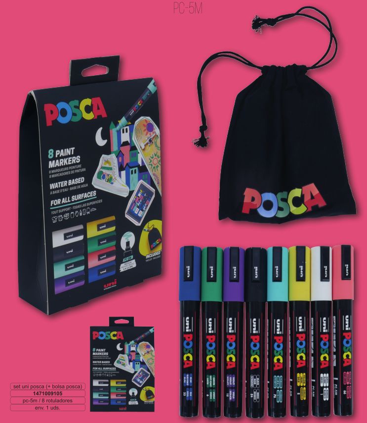 SET EDICIN LIMITADA POSCA PC5 NAVIDAD