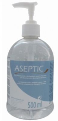 GEL HIDROALCHLICO ASEPTIC 500ML.