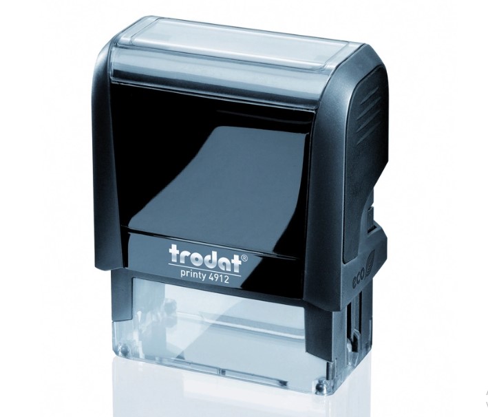 SELLO PERSONALIZADO AUTOMTICO TRODAT P 4912 TAMAO 47X18mm TINTA AZUL