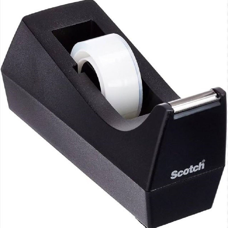 PORTARROLLOS SOBREMESA SCOTCH C38 NEGRO - PLASTICO RECICLADO 100%