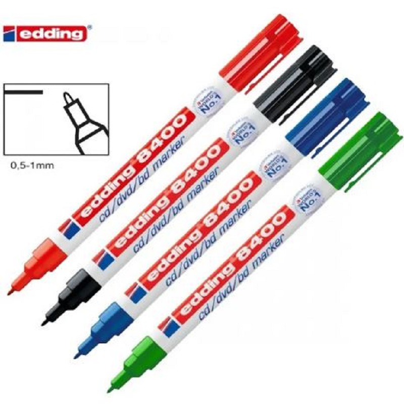 ROTULADOR CD EDDING 8400 ROJO 0,5-1mm