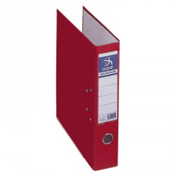 ARCHIVADOR DOHE CARTN FORRADO PLSTICO A4 L/A ROJO