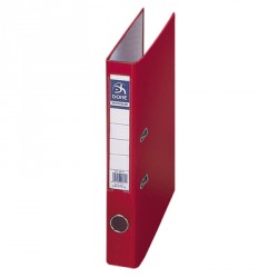 ARCHIVADOR DOHE CARTN FORRADO PLSTICO A4 L/E ROJO