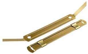 ENCUADERNADOR FASTENER COMPLETO DORADO  50 UNIDADES APL