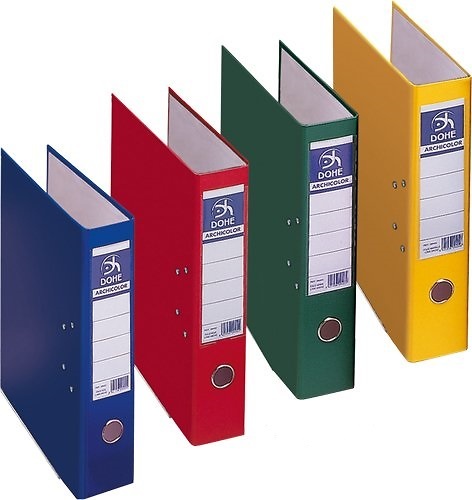 ARCHIVADOR DOHE PLASTICO FORRADO A4 L/A AZUL CLARO