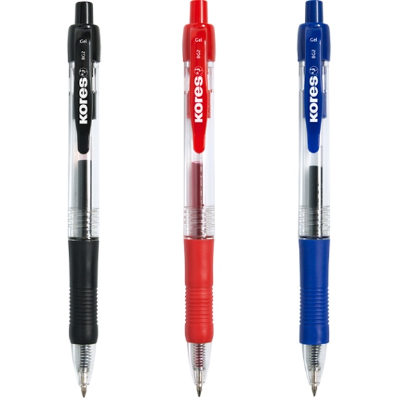 BOLIGRAFO TINTA GEL KORES SET 3 UDS