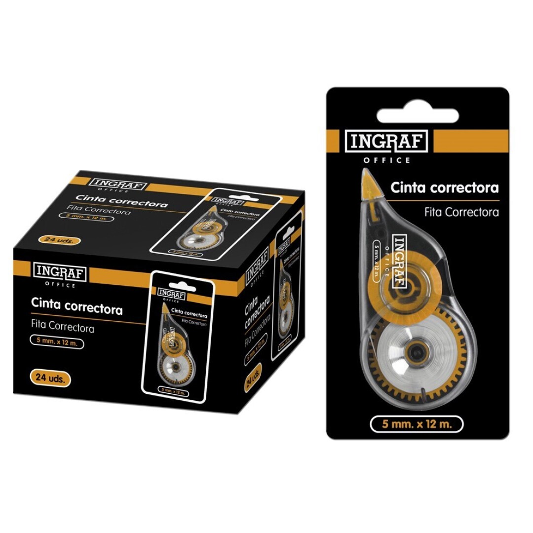 CORRECTOR CINTA OFFICE 5mm x 12mt