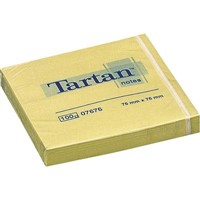 BLOC TARTAN NOTAS ADHESIVAS DE QUITA Y PON 76X76mm