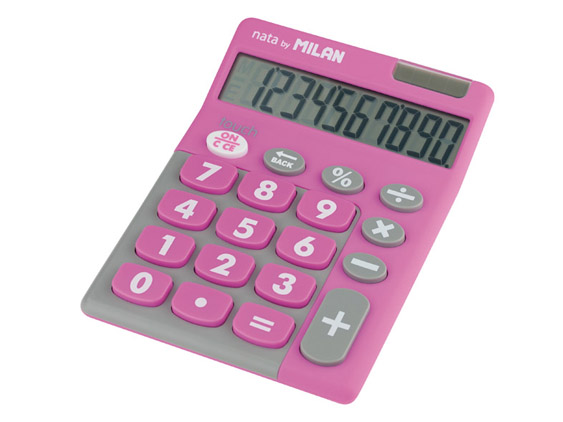 CALCULADORA MILAN 10 DIGITOS TOUCH ROSA
