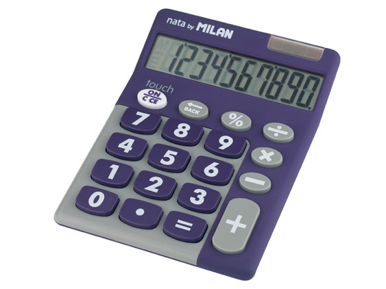 CALCULADORA MILAN 10 DIGITOS TOUCH DUO VIOLETA