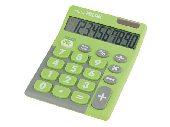 CALCULADORA MILAN 10 DIGITOS TOUCH DUO VERDE