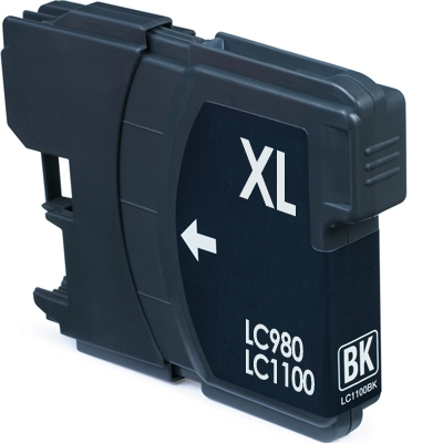 Cartucho alternativo Brother LC1100/LC980 Negro * DCP-J315W  MFC-J415W  DCP-J125  MFC-J265W  DCP-J515W  MFC-J220  MFC-J410  DCP-J140W  DCP-185C  DCP-380 Series  DCP-383C  DCP-385C  DCP-387C  DCP-395CN