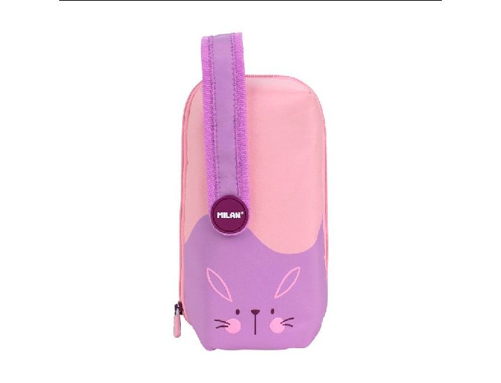 PLUMIER MULTIPENCIL CASE 4 PORTATODO MILAN FUN ANIMALS VIOLETA