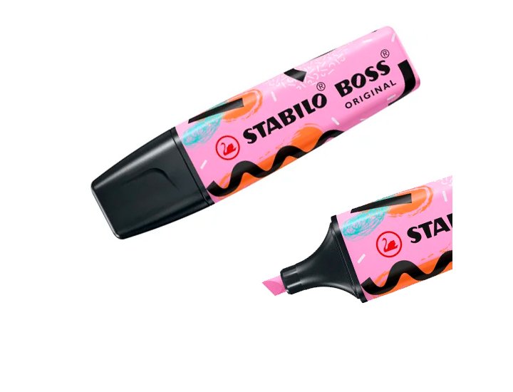 ROTULADOR FLUOR STABILOBOSS ORIGINAL DE JU SCHNEE FUCSIA HELADO
