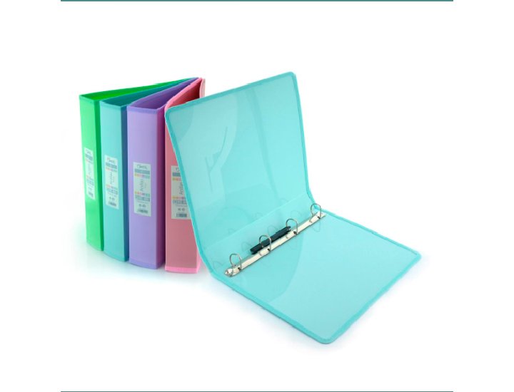 CARPETA 4 ANILLAS 25 MM DINA4+ POLIPROPILENO OFFICE BOX BLUSH COLORES PASTEL SURTIDO